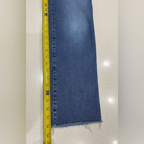 Good American High Rise Ankle Fray Jeans Size 4 (27x28) Women’s EUC - Picture 7 of 11